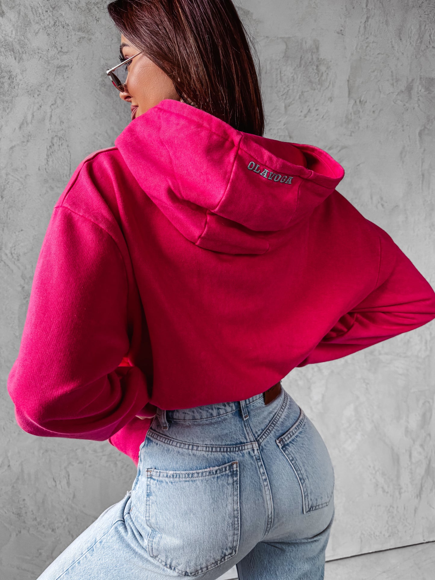 Peony Pulcsi Neon Pink