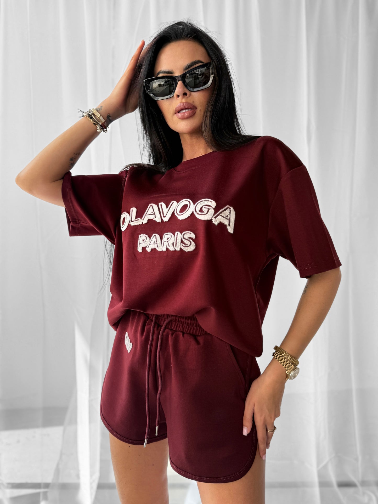 Cozy Szett Burgundi