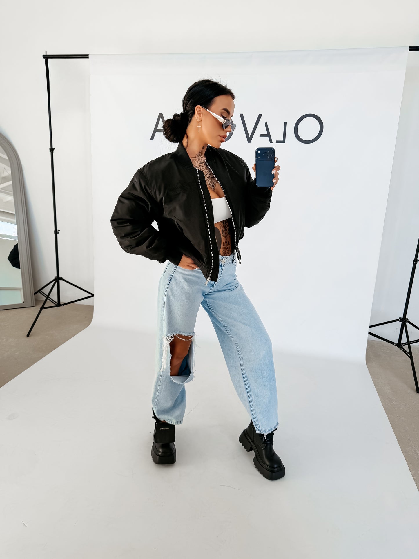 Moonkao Kabát Fekete