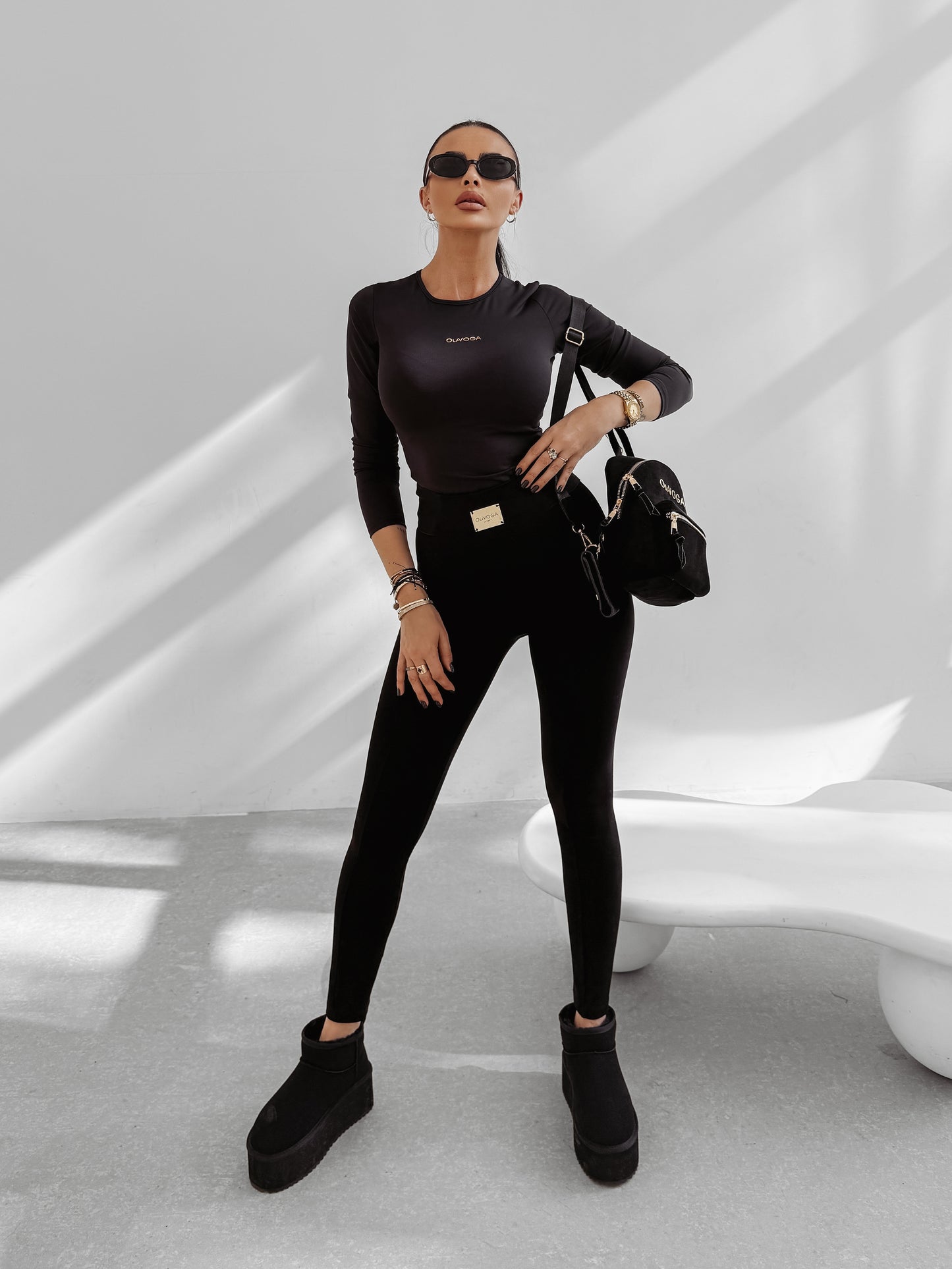 Viroia Leggings Fekete