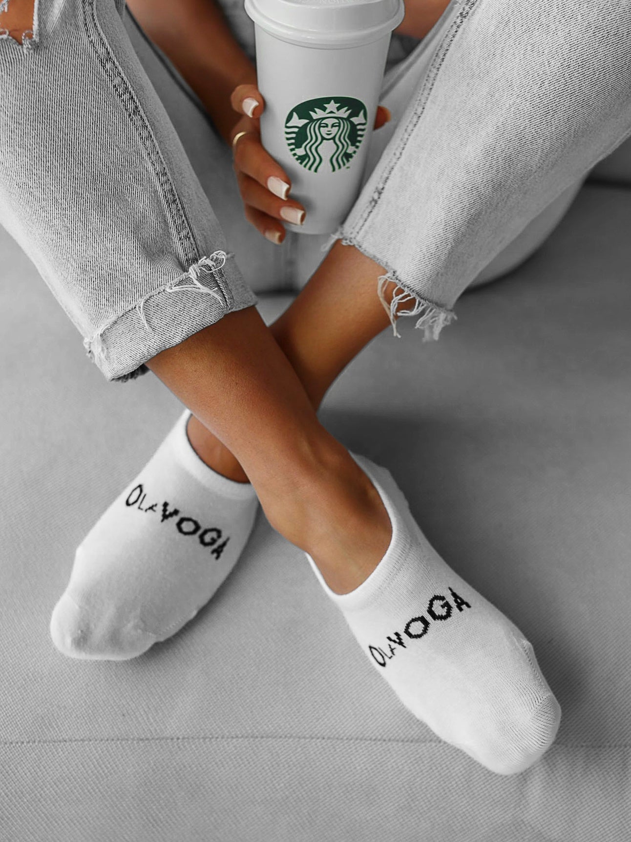 Woman Socks Fehér