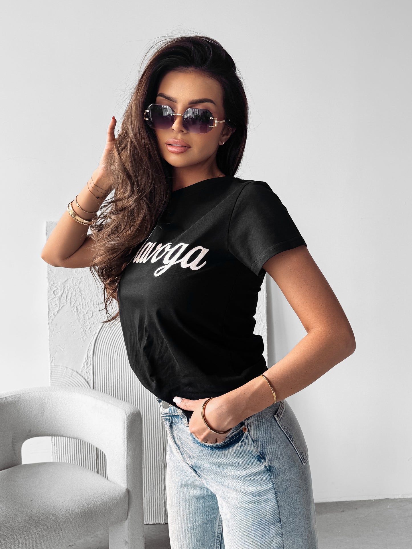 Luxe Felső Fekete
