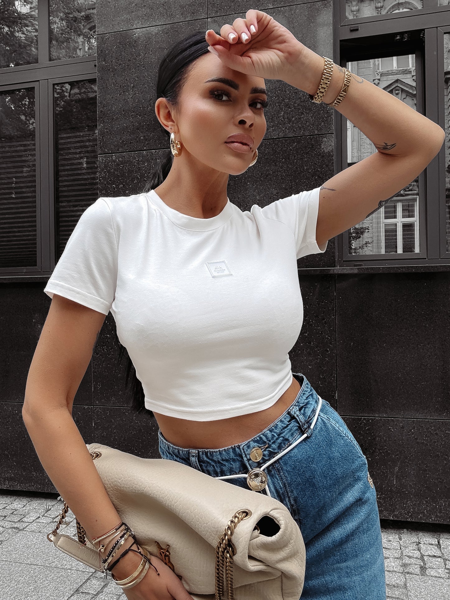 Inked Felső Fehér