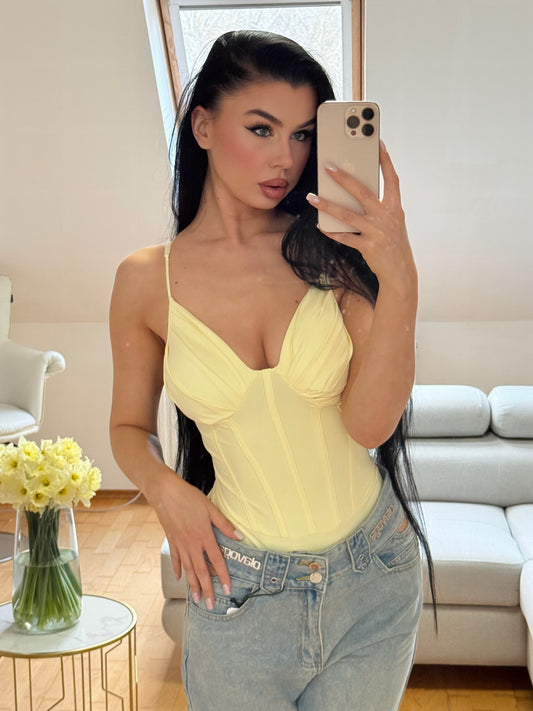 Floral Muse Body Sárga