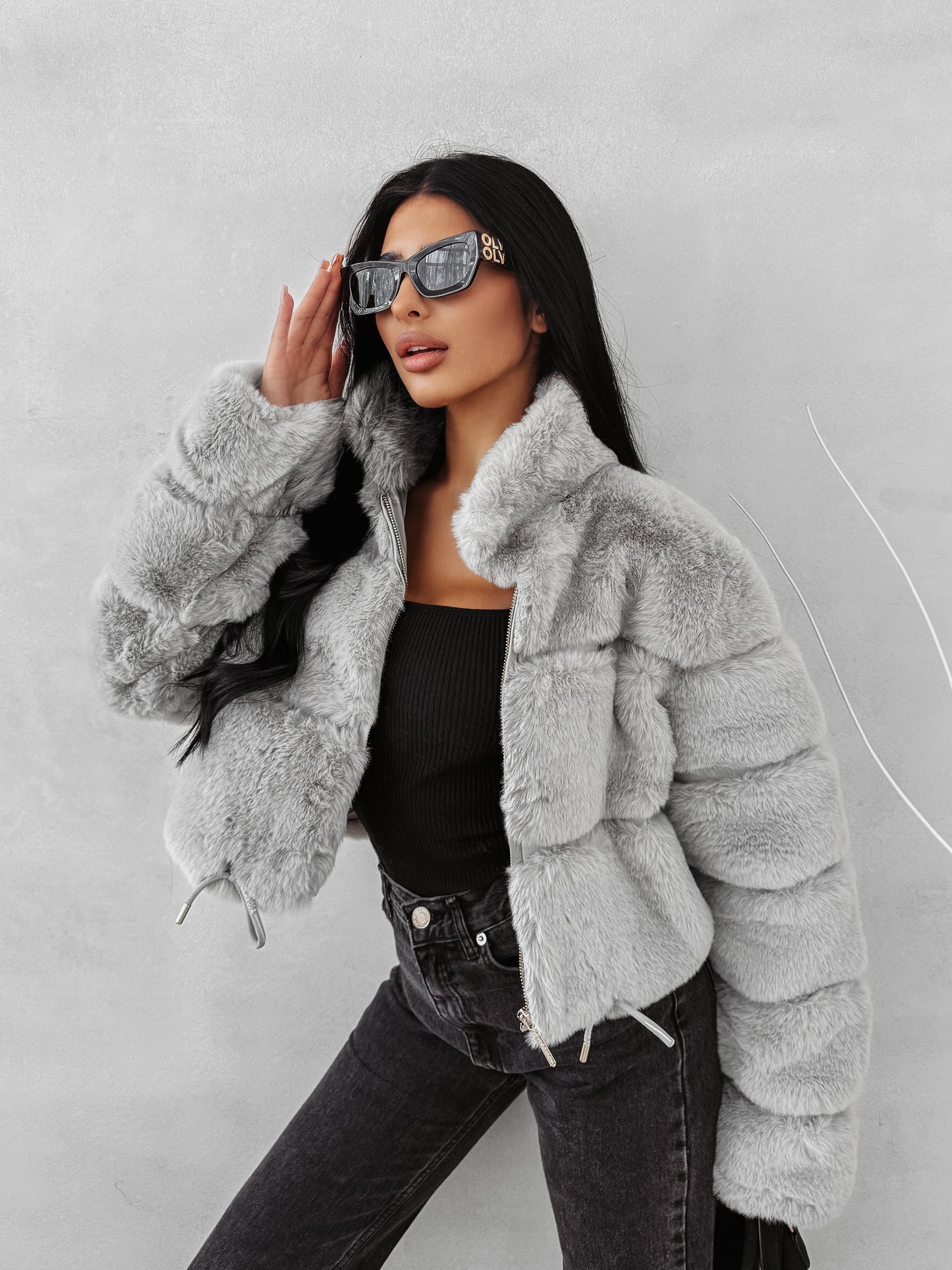 Vispera Kabát Szürke