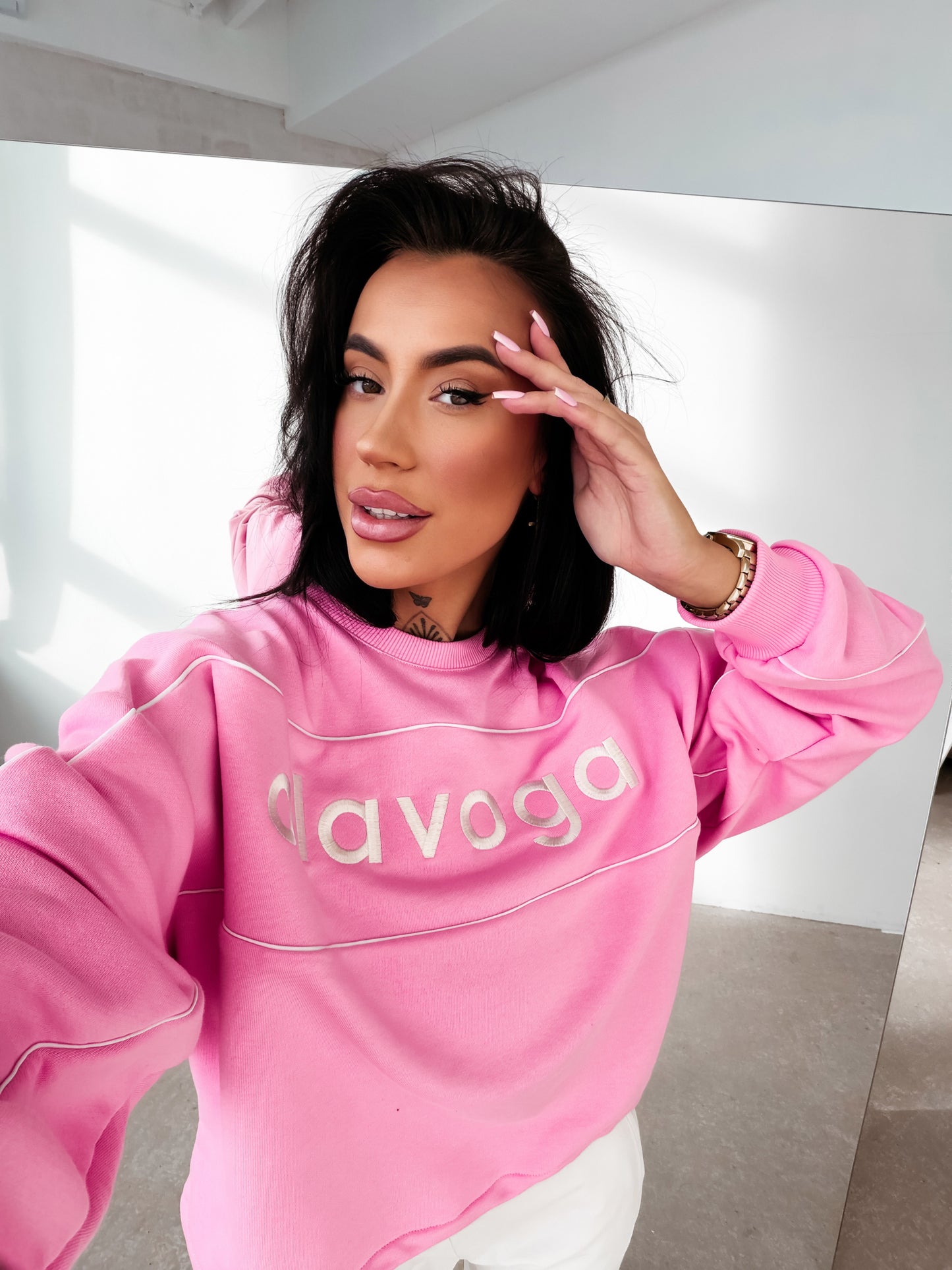 Mellow Pulcsi Rózsaszín