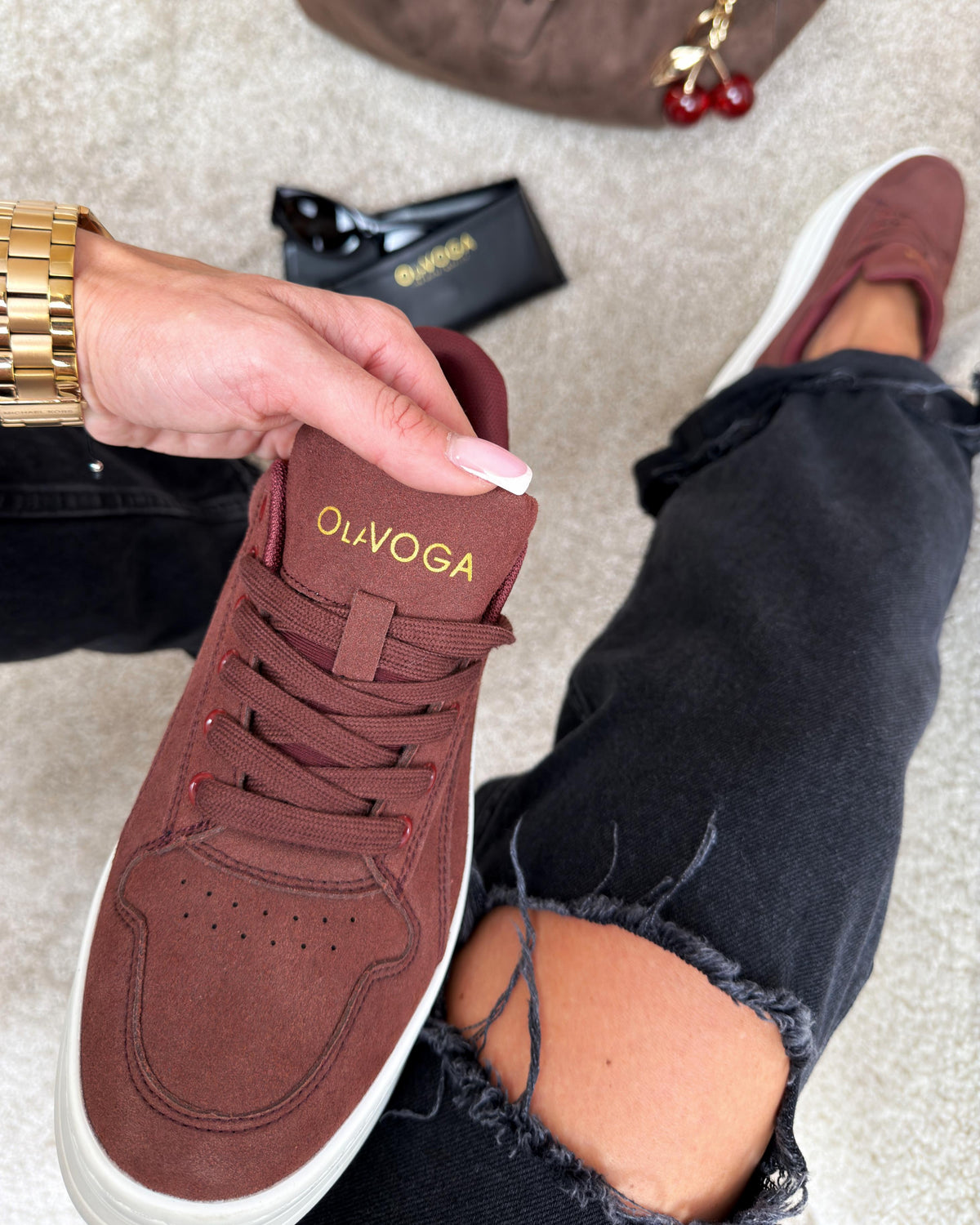 Kasato Sneaker Burgundi