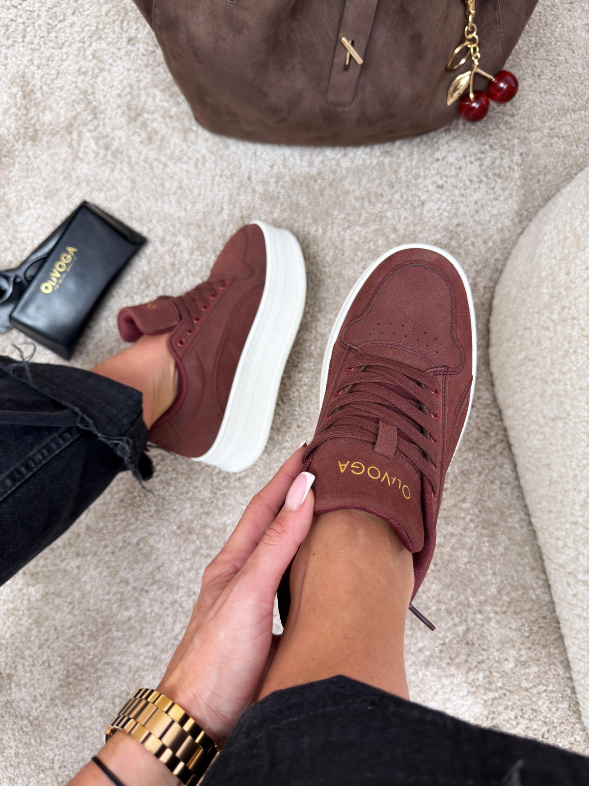 Kasato Sneaker Burgundi