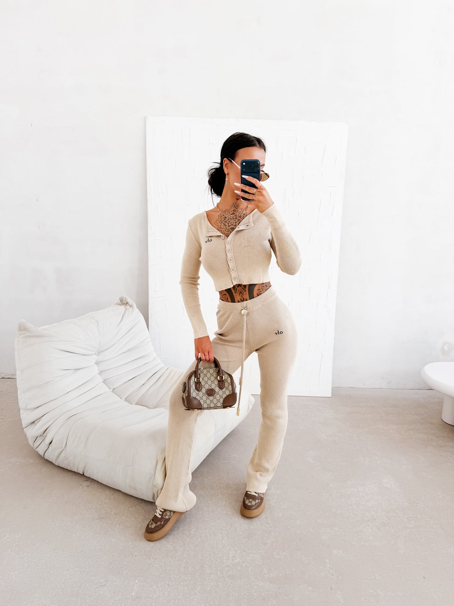 Males Szett Sötétbézs