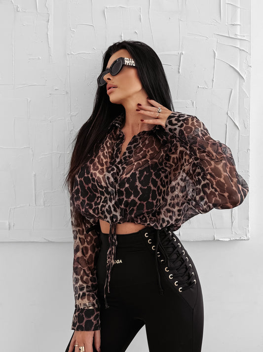 Wild Edge Felső Párducmintás