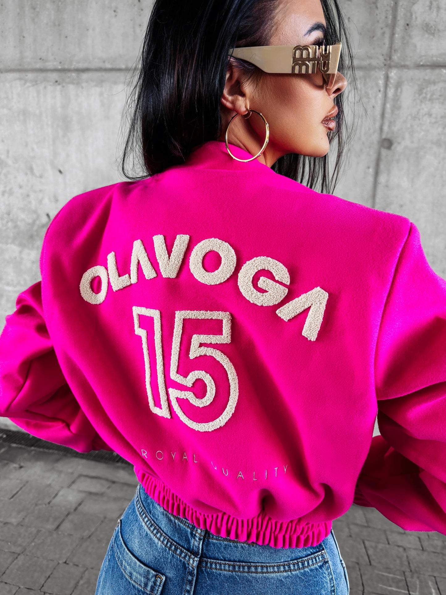 Baseball Bomber Pink