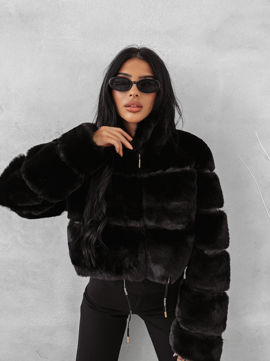 Vispera Kabát Fekete