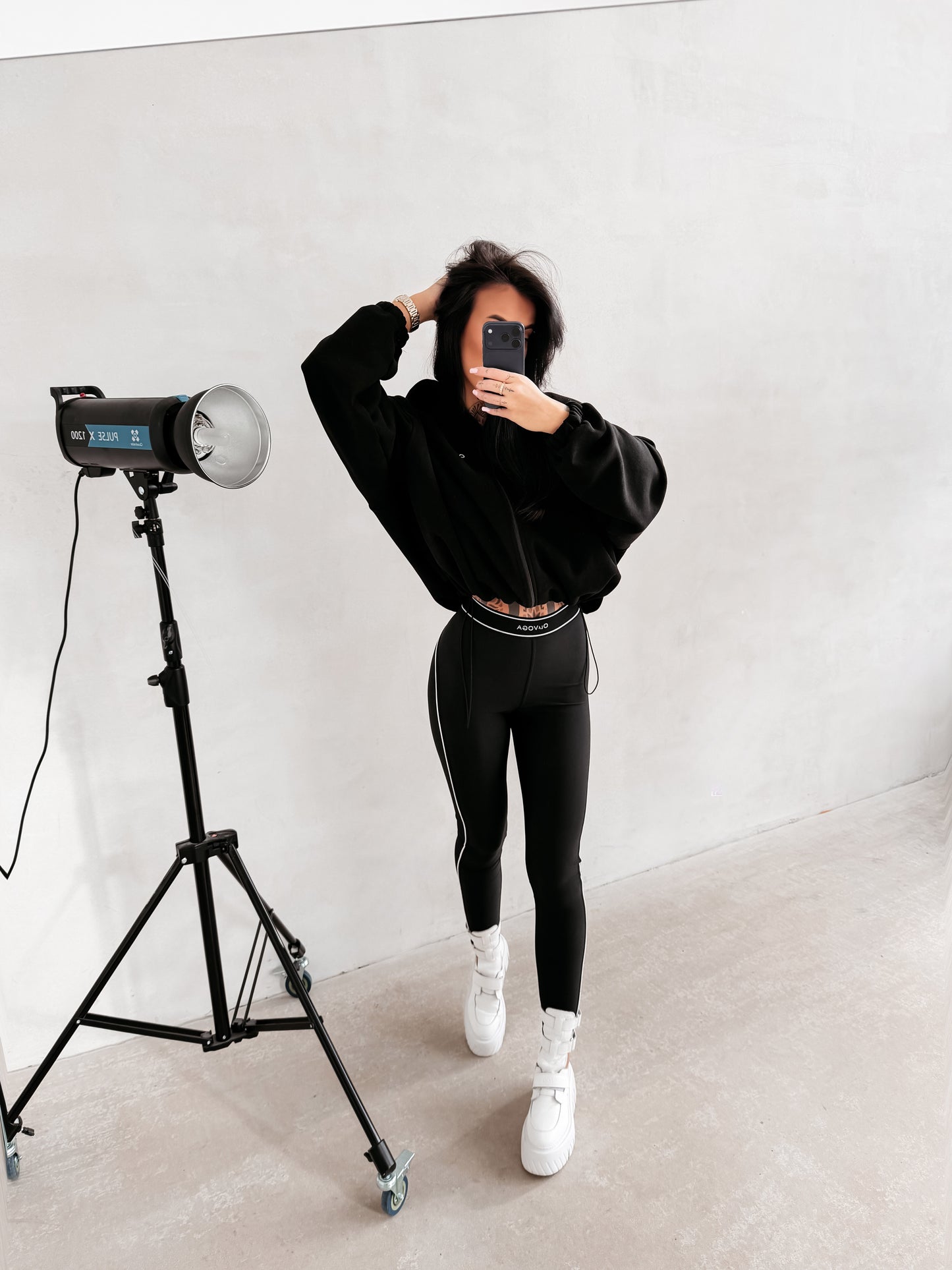 Glitz Leggings Fekete