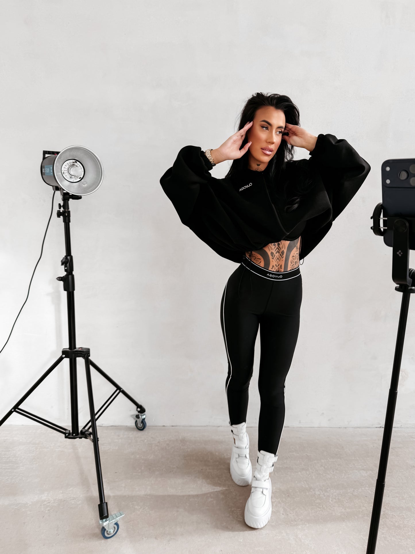 Glitz Leggings Fekete