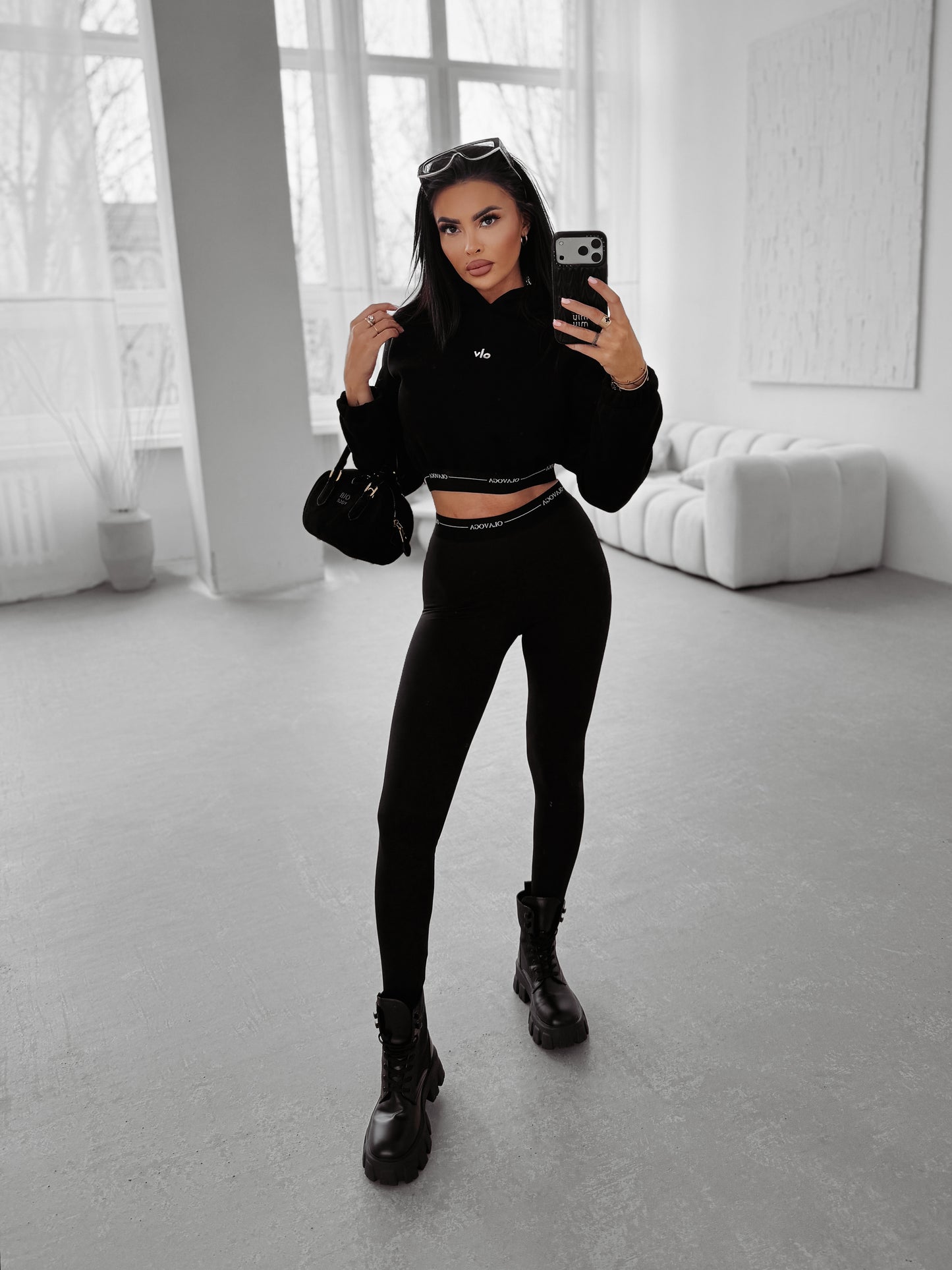 Lunari Leggings Fekete