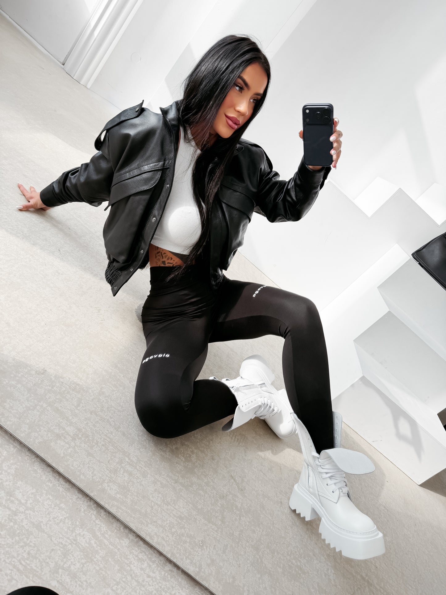 Tactile Leggings Fekete