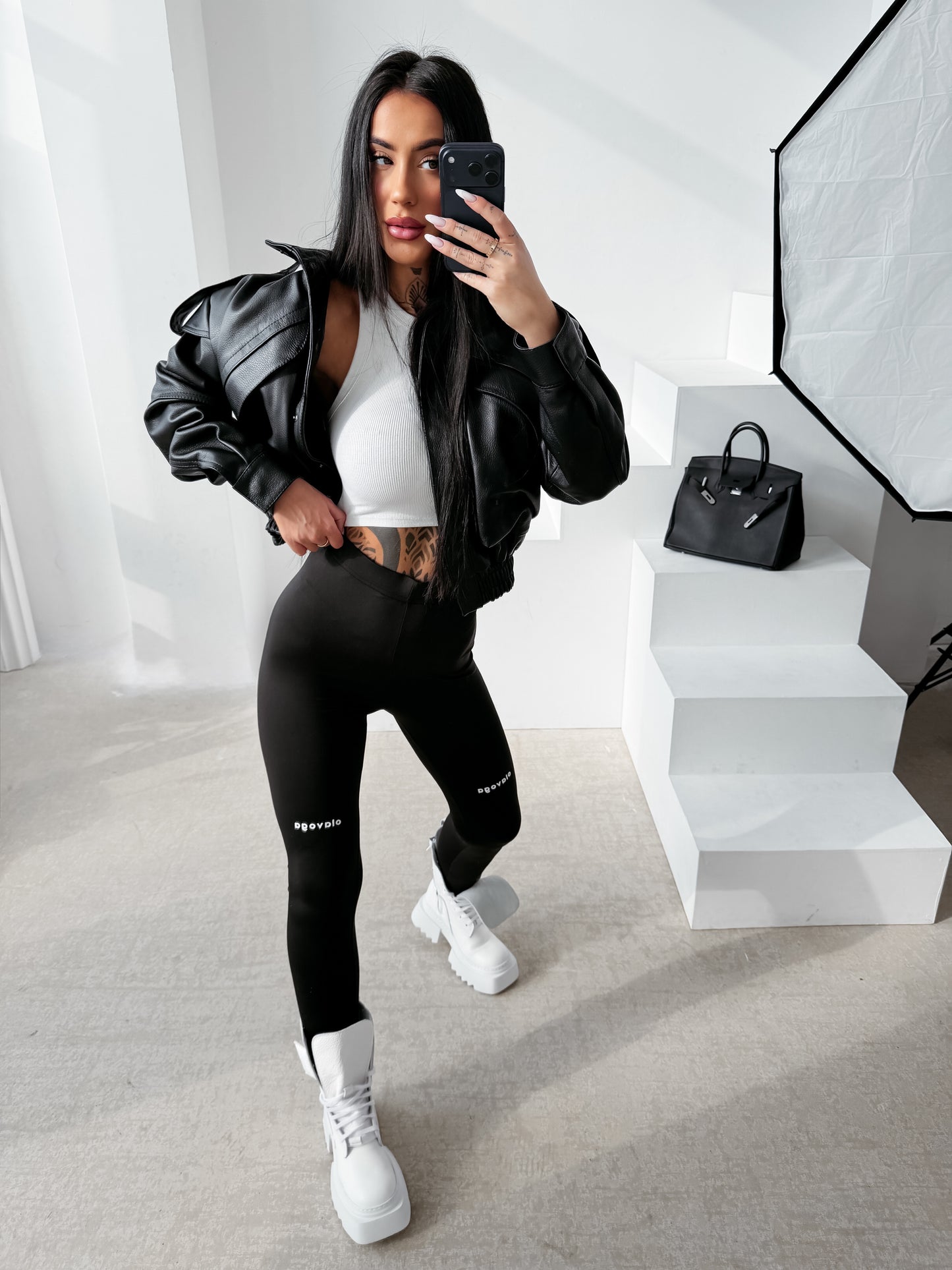 Tactile Leggings Fekete