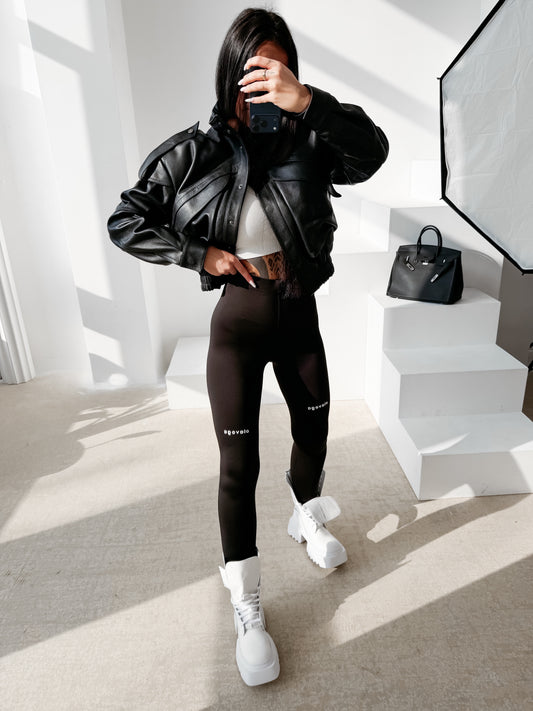 Tactile Leggings Fekete