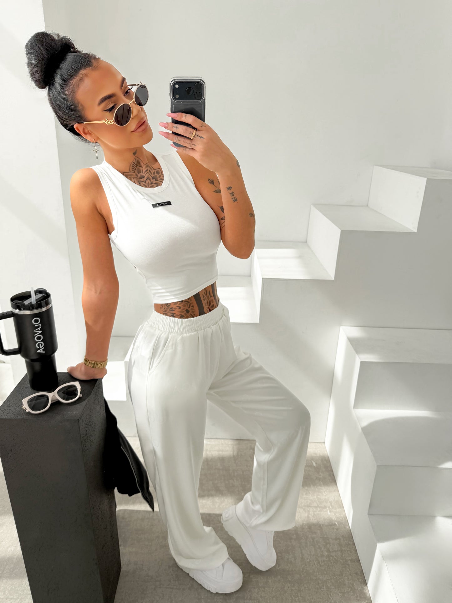 Luxe Lounge Nadrág Ekrü