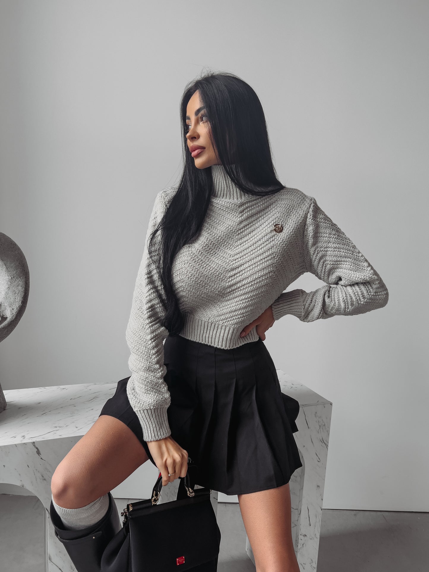 Emmie Pulcsi Világosszürke