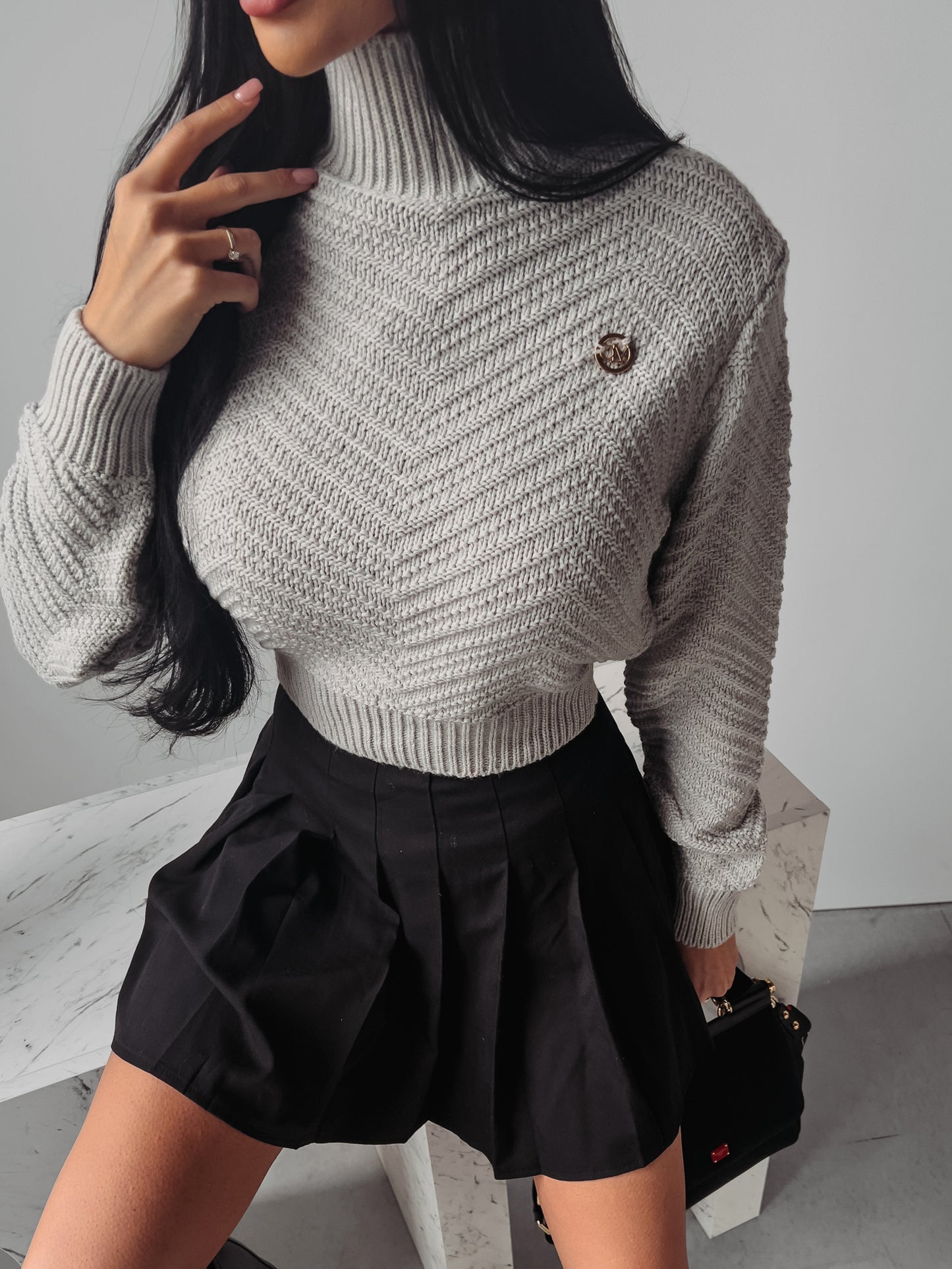 Emmie Pulcsi Világosszürke