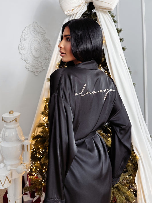 Saffron Köntös Fekete